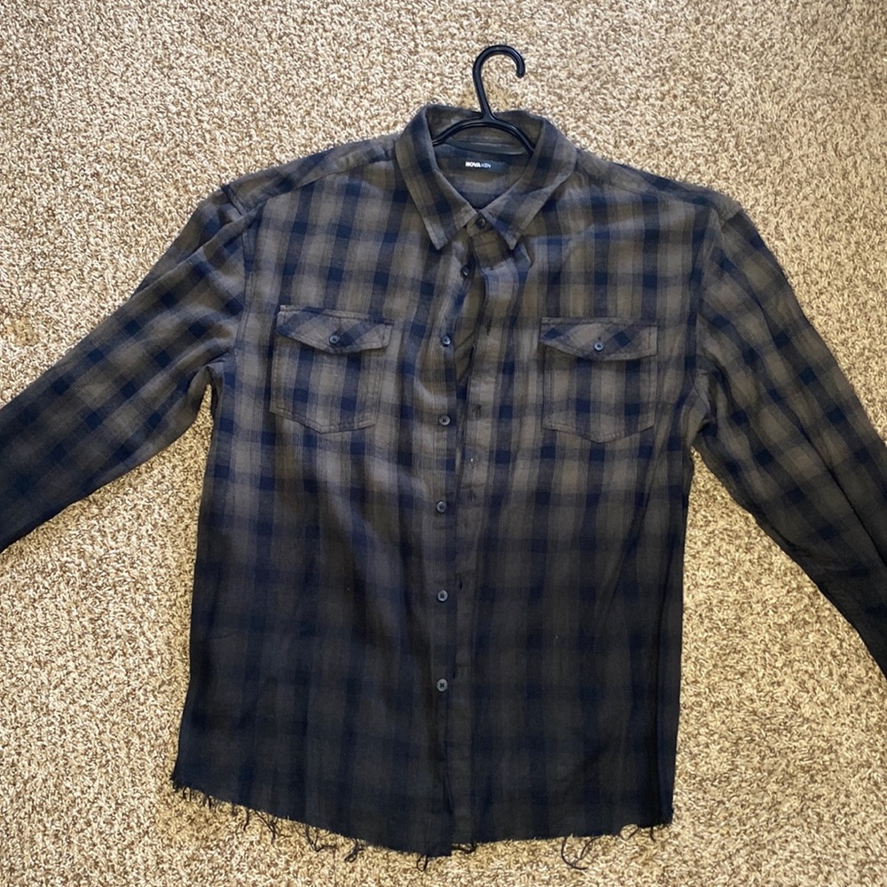 green and black flannel